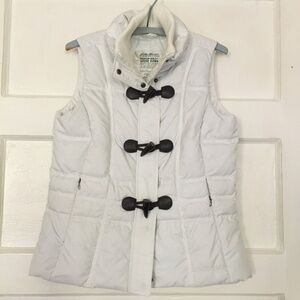 Women's Premium Goose Down Winter White Puffer Vest